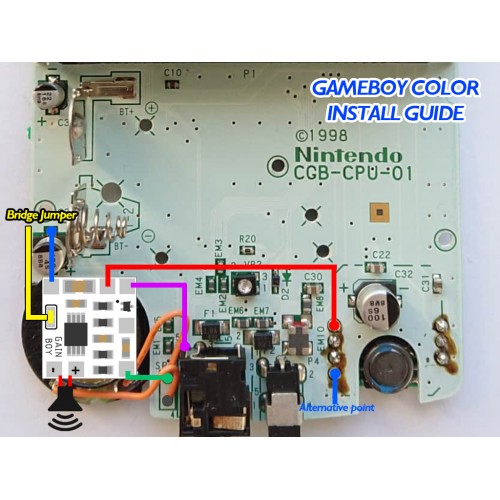 Gain Boy Universal Amp Mod for Gameboy Systems