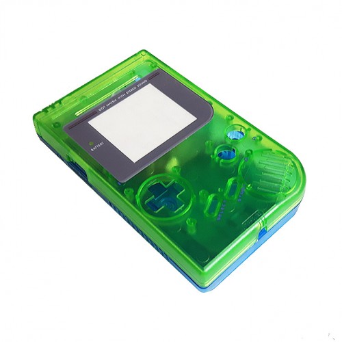 Gameboy shell - Clear Green & Blue